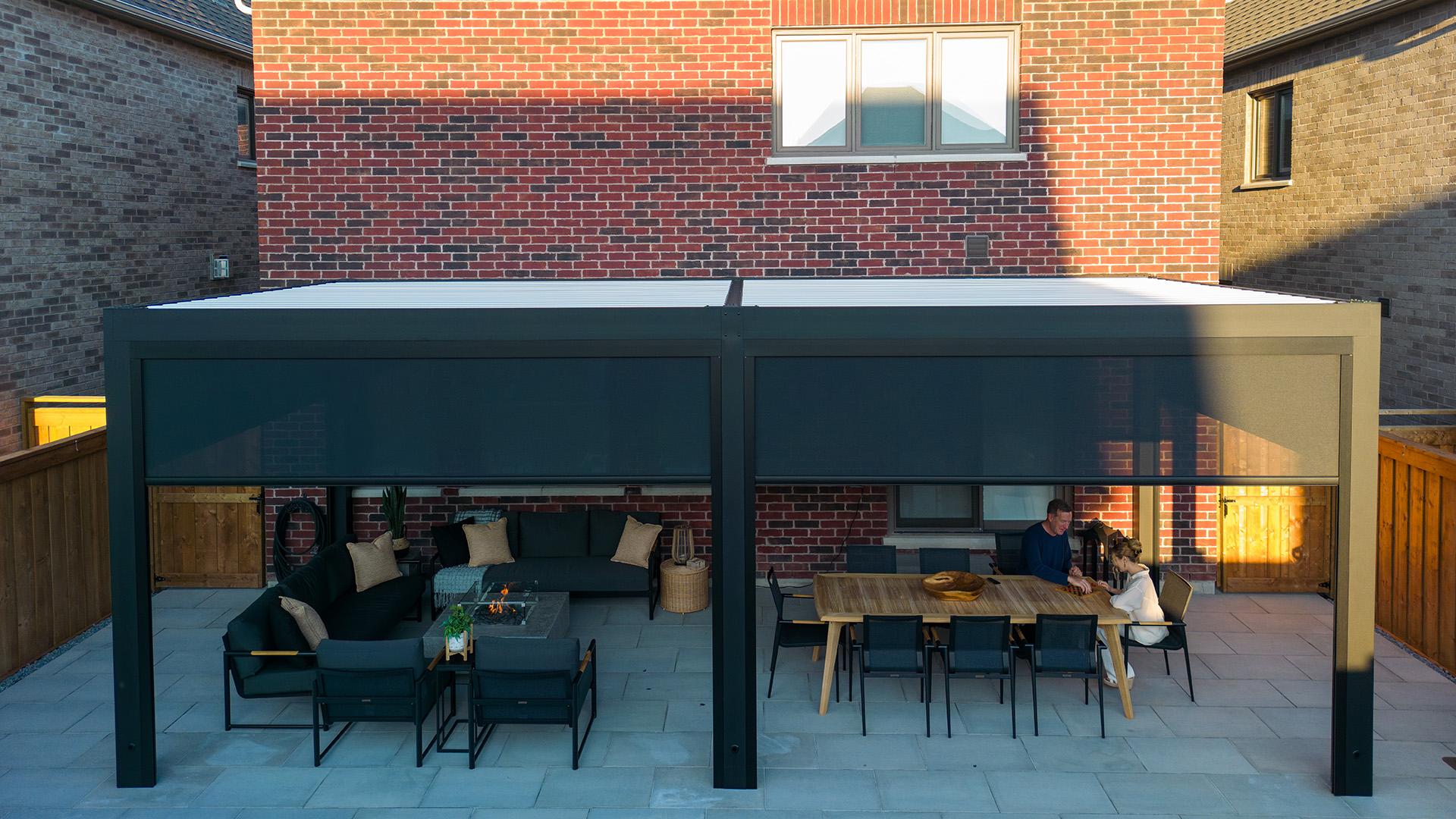 wall mounted aluminum pergola #1776