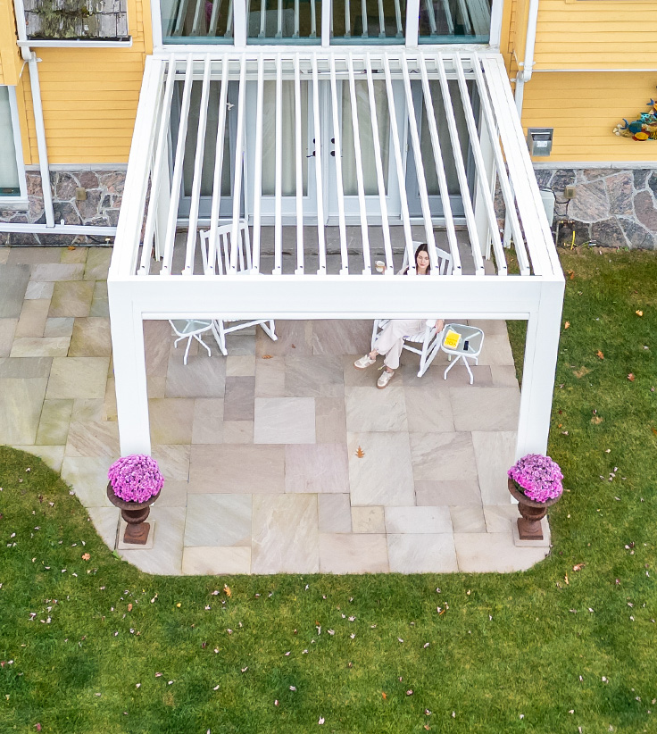 wall-mounted pergola #1774